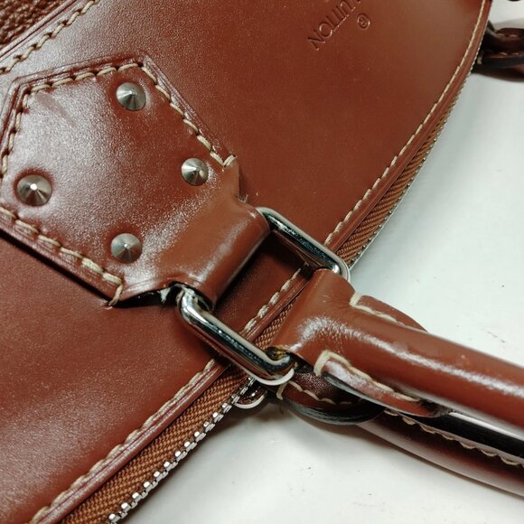 Authentic Louis Vuitton Lockit Brown Suhali Hand Bag mon715-111325 - Picture 9 of 16